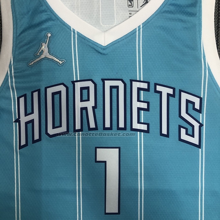 Maglia Charlotte Hornets Lamelo Ball #1 Icon 2022-23 Verde